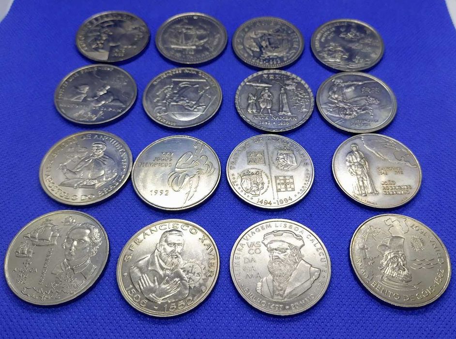 Lote de 16 moedas comemorativas 200 Escudos cuproníquel