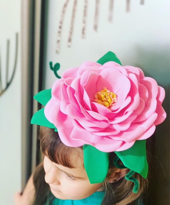 Обруч з квіткою, цветок, обідок, віночок, цветочек, мята