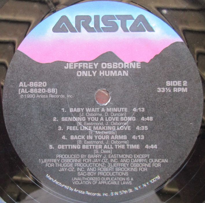 Jeffrey Osborne - - - - - Only Human - - - - - LP