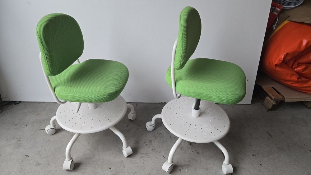 Krzesło biurkowe Ikea VIMUND odcienie  zielony