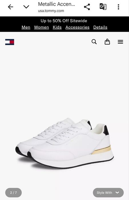 Оригінальні кросівки Tommy Hilfiger 24 см