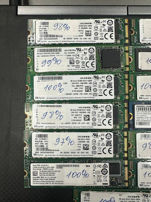 Ssd m2 -128гб. 13шт.