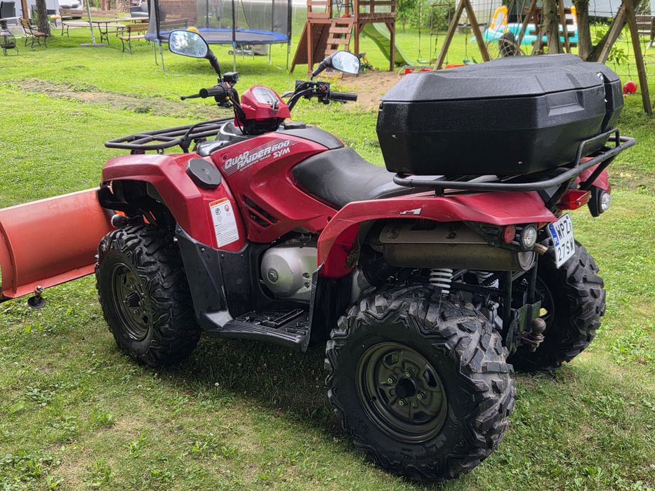 Quad Sym Raider 600 ,4x4,Pług, zarejestrowany