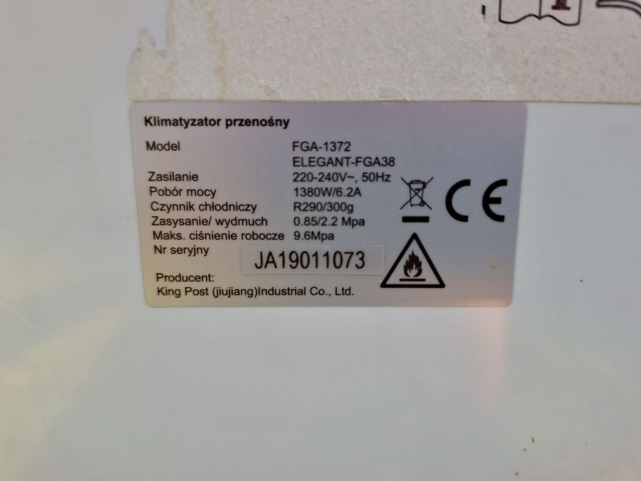 Klimatyzator przenośny Torell Elegant FGA38