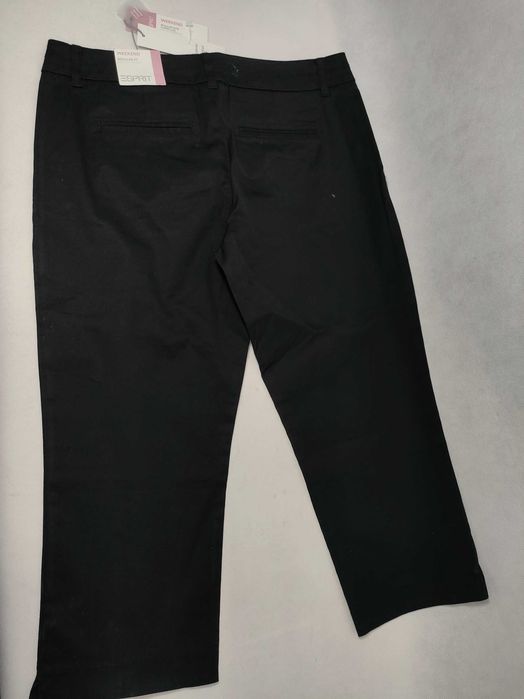 Rybaczki  36 S proste nogawki spodnie damskie czarne 3/4 ESPRIT SP0181