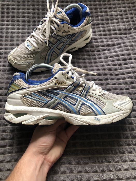 ASICS VINTAGE (40.5) 26см GT-2100 Silver/Blue женские кроссовки летние