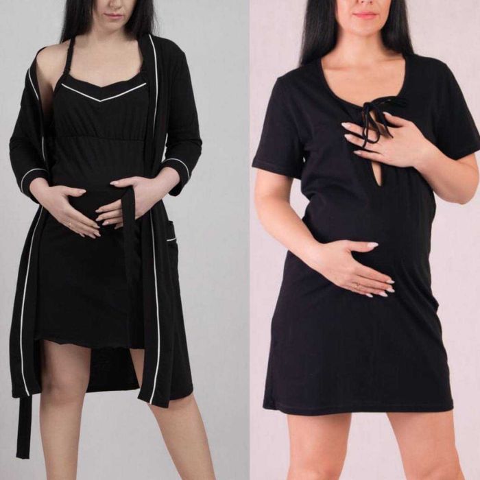 Комплект в пологовий трійка кант, сорочка на пологи 44-62