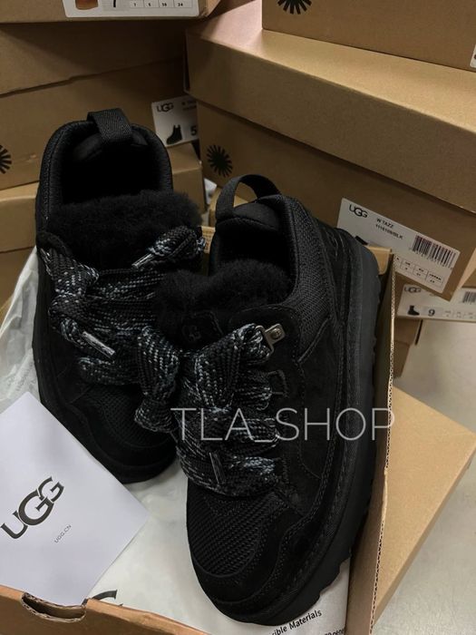 Ugg Lowmel Sneaker Blk угги уггі кросівки жіночі зимові