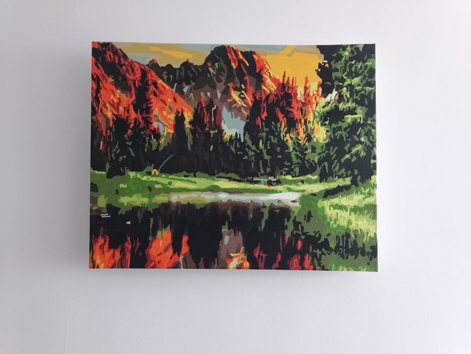 Obraz malowany ręcznie farbami akrylowymi