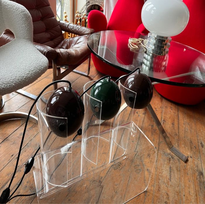 Space Age lampa akryl Robert Sonnemann