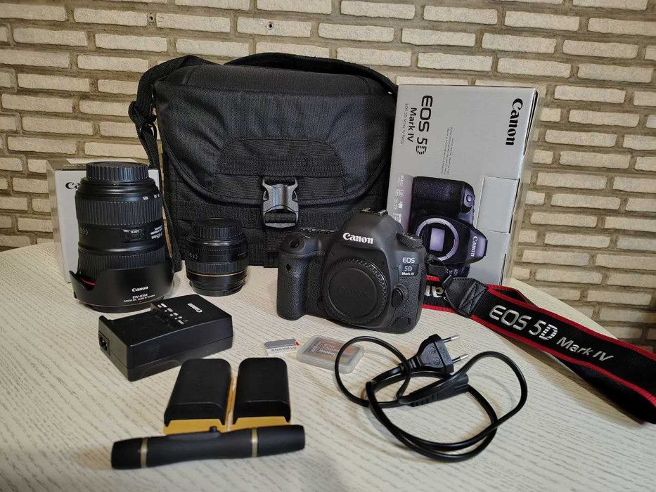 Canon 5D Mark IV + 2 об’єктиви + аксесуари (повний комплект)