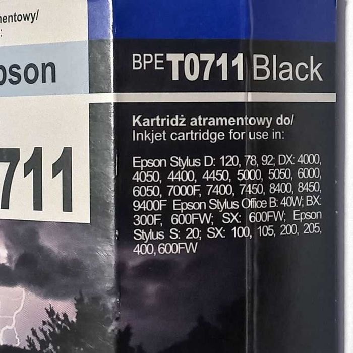TUSZ CZARNY Black Point Epson T0711
