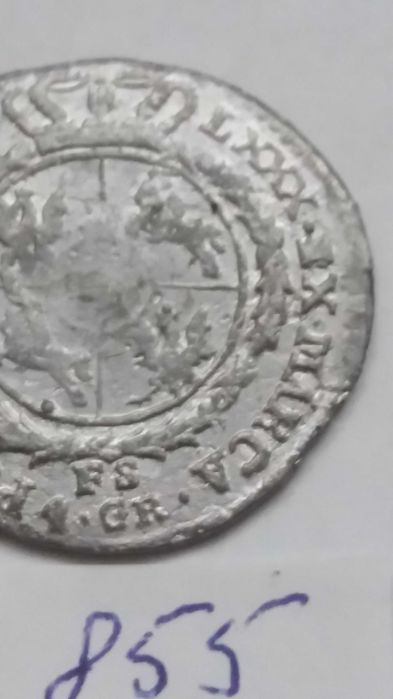 G M855, stara moneta kopia złotówka Poniatowski 4 grosze 1766