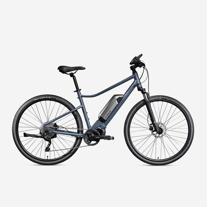 BICICLETA DE TREKKING ELÉTRICA RIVERSIDE 540 E AZUL (BATERIA CINZENTA)