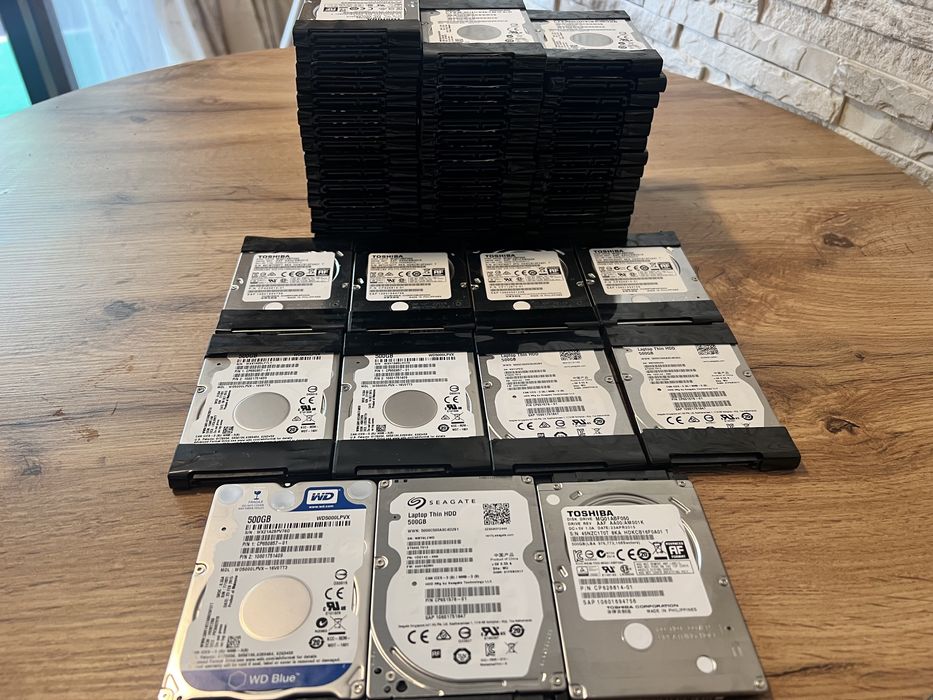 Dysk 500GB SATA 2,5” Seagate WD Toshiba slim