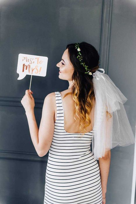 фата на дівич-вечір (девичник) для нареченої та подружок