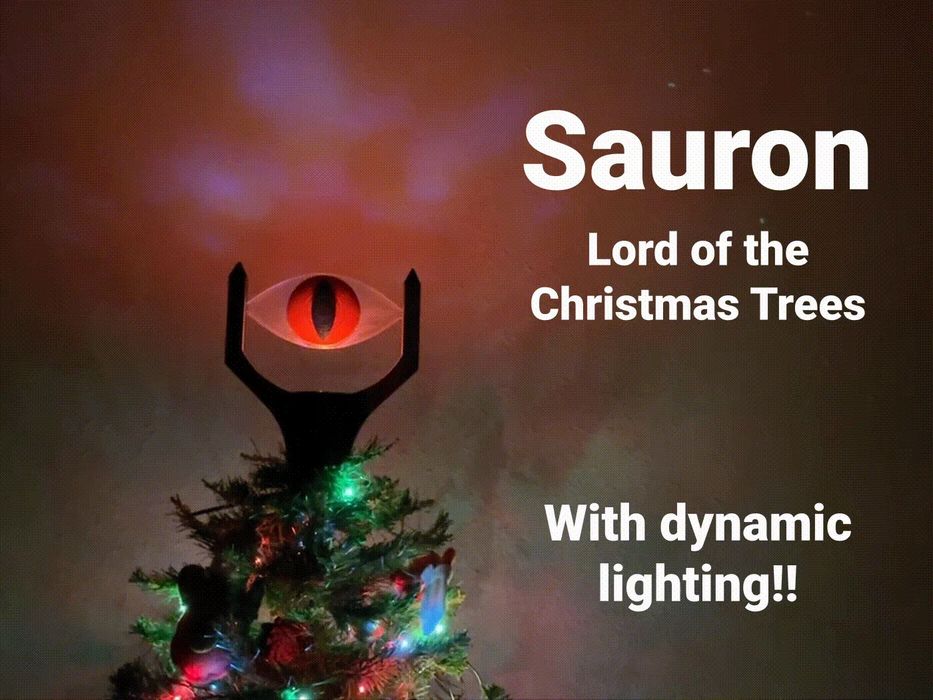 Olho do Sauron para Árvore de Natal