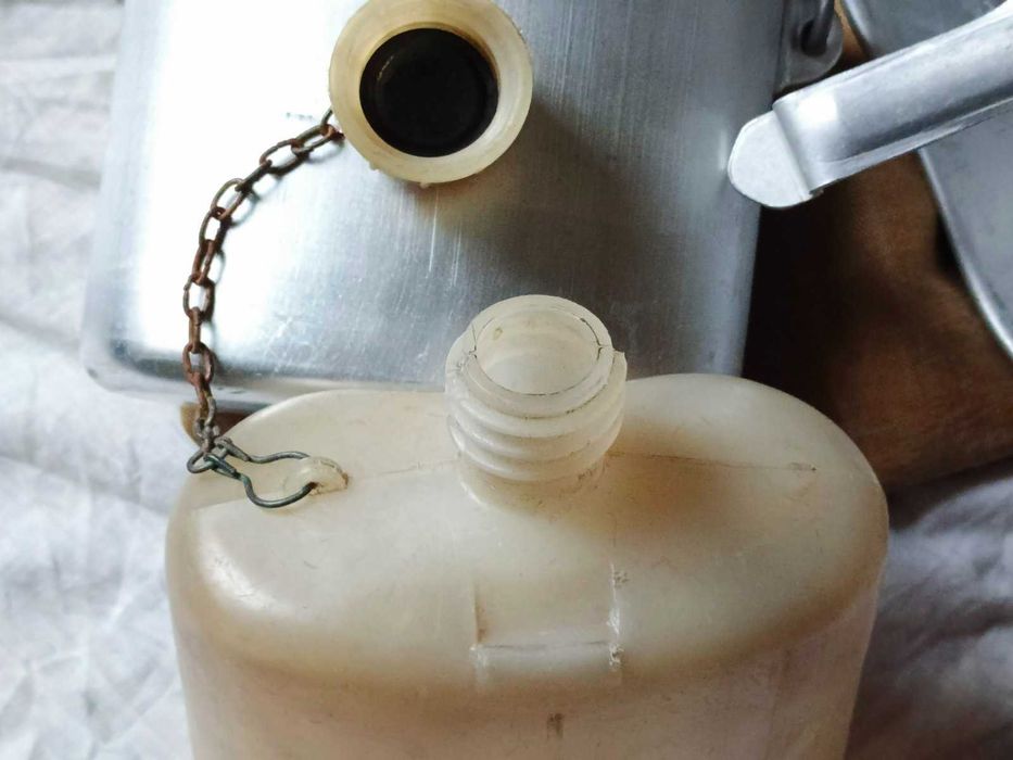 Котелок ВДВ с пластиковой(редкой) флягой в родном чехле 79-80г.в