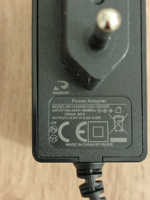 Carregador/Transformador 12V 0.5A