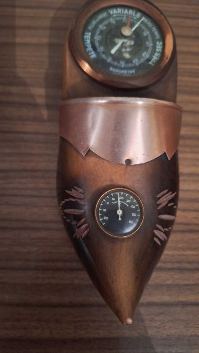 Barómetro, Termómetro Antigo - estilo sapato