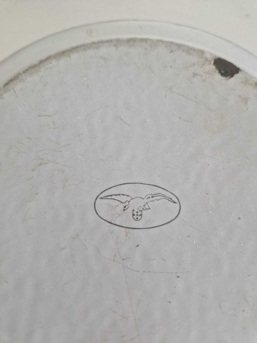 Bacia antiga em esmalte/ferro Português