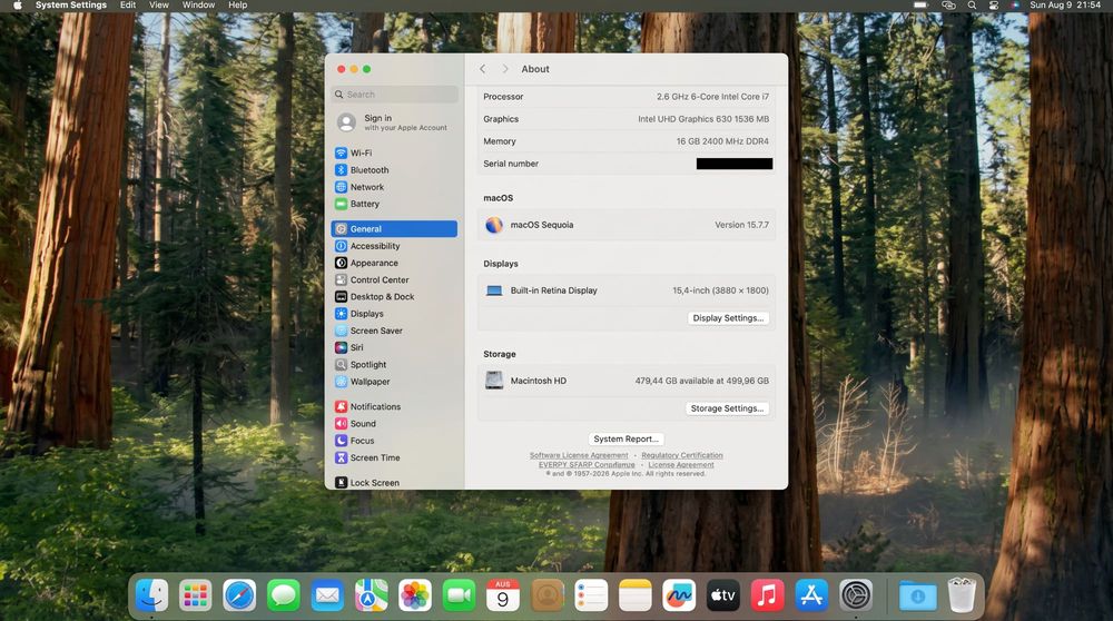 MacBook Pro | 16GB RAM | SSD 512GB | 15.4"