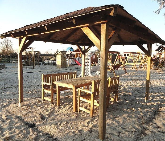 Altana ogrodowa Merida 354x354cm słupki 90x90 mm