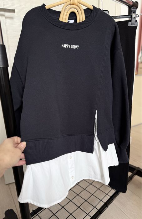 Стильний світшот ZARA оверсайз худі подовжене 10 11 років