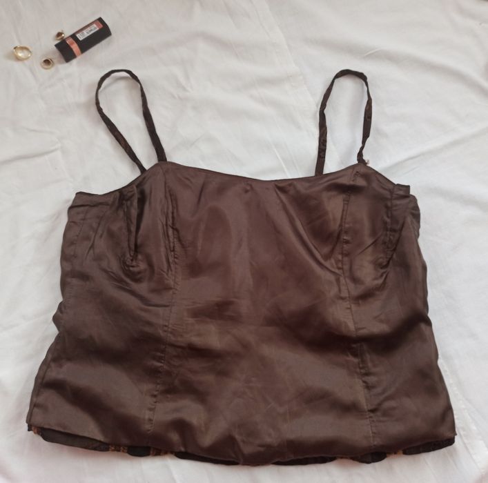 Вінтажний укорочений топ корсетного типу