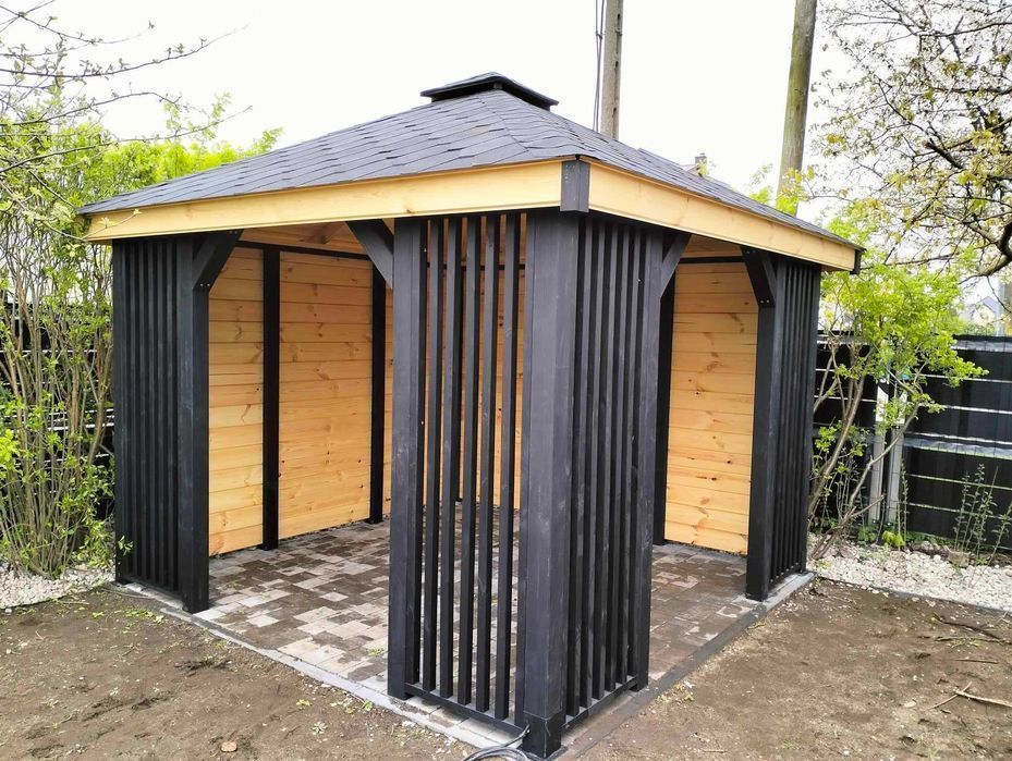 Altanka ogrodowa 3x3m MEWA-Wykonujemy Altany, Domki, Wiaty Samochodowe