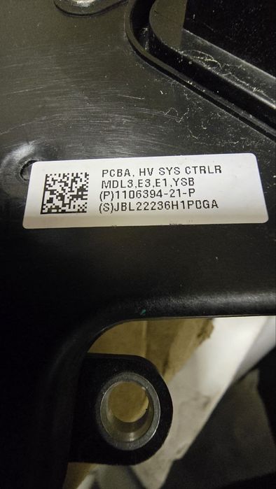 ASY,HV SYS CTRLR PCBA,MDL3,E1 LR Tesla модель 3 модель Y (P)1106394-21