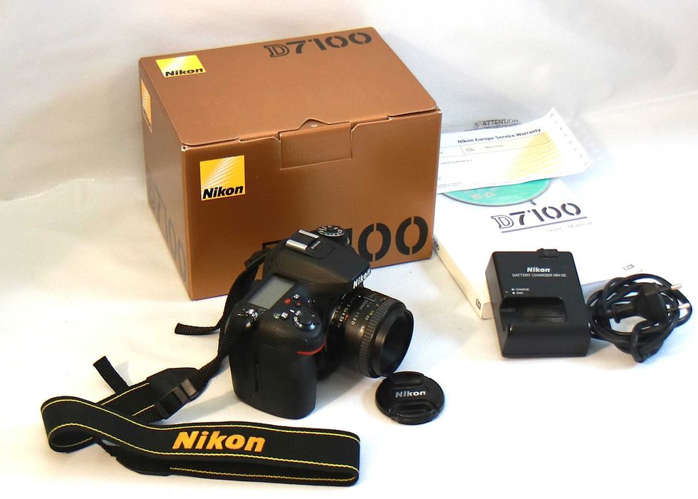 Nikon D7100 com Nikon 50mm máquina fotográfica digital reflex