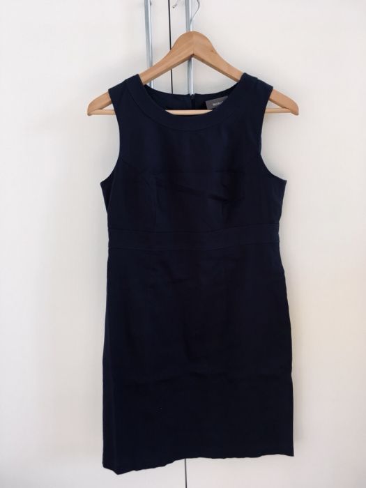 Sukienka, granatowa, mini, dopasowana, C&A, 36, S, 8