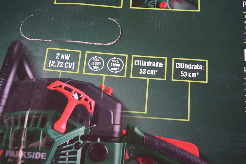 Motoserra Parkside Nova Gasolina 53cc