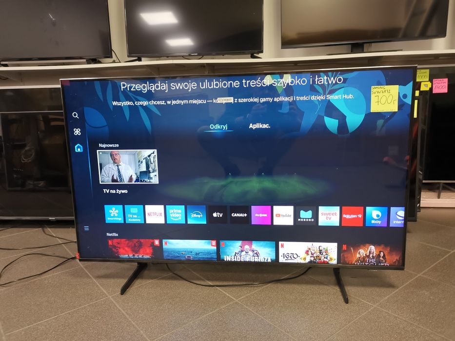 Samsung 50 cali 4K UHD hdr Smart WiFi DVB-T2 HEVC 50DU7172 WADA