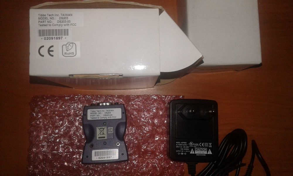DS203 Програмований конвертер інтерфейсів RS232/Ethernet