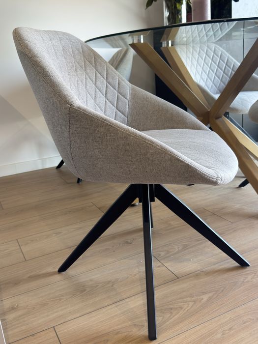 Conjunto de 4 Cadeiras Giratórias de Sala de Jantar