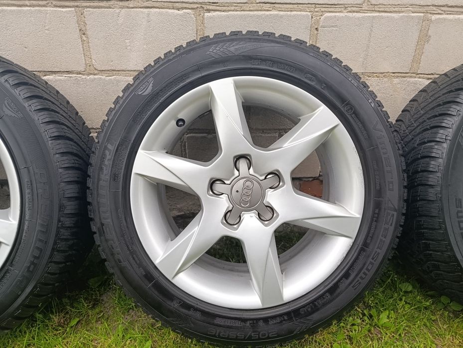 Felgi Ronal 16" 5x112 z Prawie Nowymi Oponami Audi/VW/Skoda/Seat