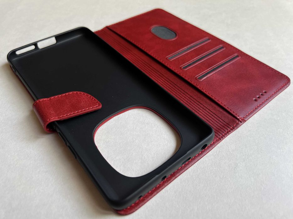 Redmi Note 14 Pro 4G чохол книжка Wave Fold Case Red червоний чехол