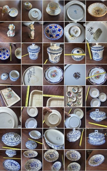 Varios artigos vintage antiquario colecao para desocupar