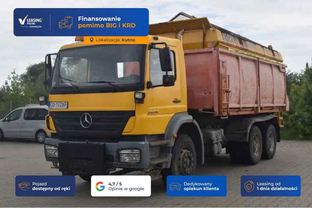 Mercedes-Benz Axor 2628  KUTNO [13943] EURO 3, Wywrotka 6x4, piaskarko-solarka, FV23%VAT