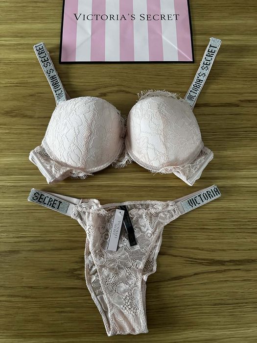 Komplet bielizny Victoria’s Secret B85 stanik + majtki 85B 38B