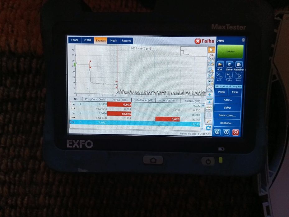 Otdr - Exfo com bonine