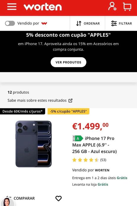 iPhone 17 Pro Max selado