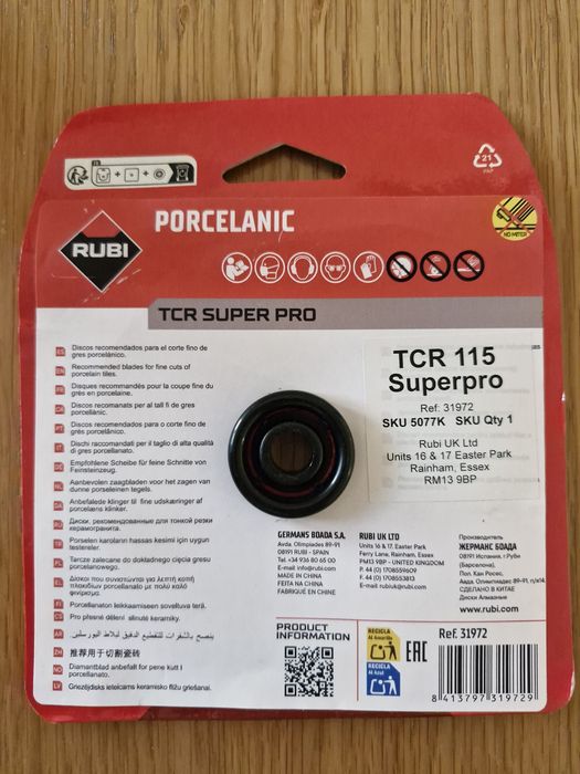 1/1
Tarcza diamentowa do gresu porcelanowego TURBO TCR 115 SUPERPRO 31972