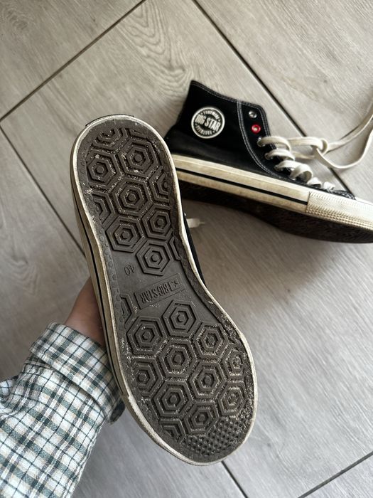 Wysokie trampki męskie Big Star | 40 | czarne