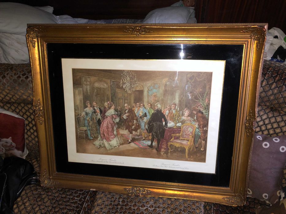 Quadro “Benjamin Franklin à la Cour de Louis XVI”