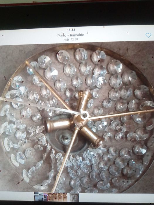 Candeeiro Lustre Pendural vidrilhos