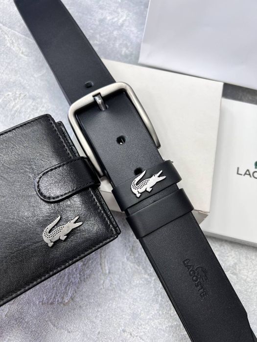 Мужской подарочный набор ремень +портмоне из натуральной кожи