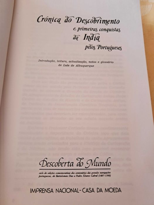 Crónica do Descobrimento e conquistas da Índia pelos portugueses INCM